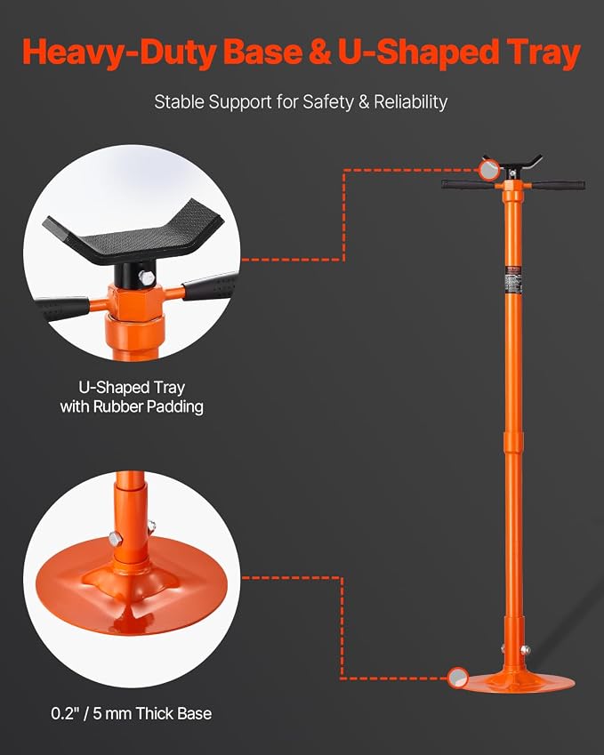 VEVOR Underhoist Support Stand 3/4 Ton Capacity Under Hoist Jack Stand | - Image 4
