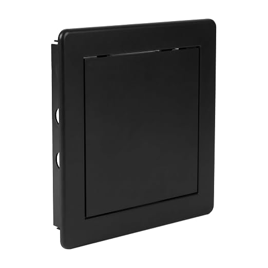 Repa Market 6 x 6 Access Panel for Drywall and Ceiling – Black ABS Plastic Door by RepaMarket