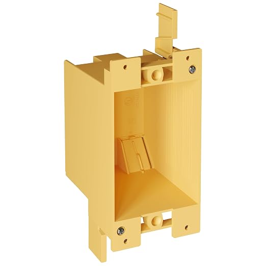 Inlight Single Gang Electrical Outlet Box, 14 Cubic Inch Junction Box, Old Work - Image 2