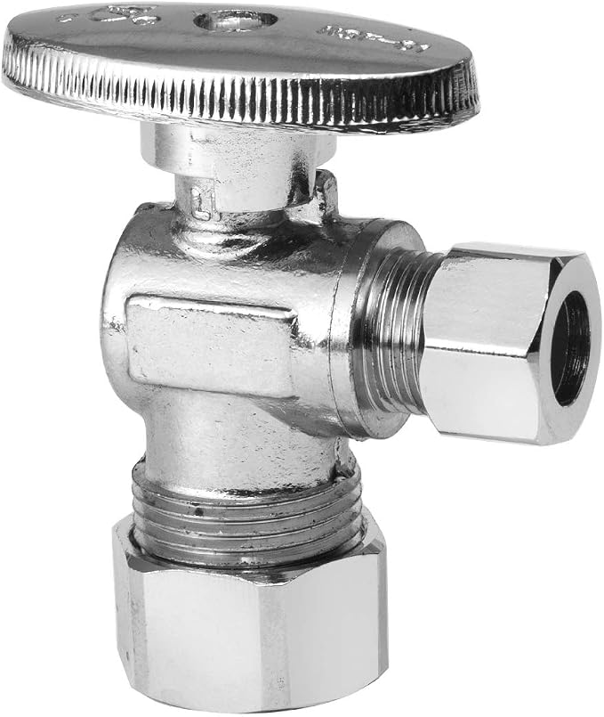 1PCS EFIELD Angle Stop Valve 1/2" Nominal Compression x 3/8" OD | 1/4 Turn by EFIELDPEXTUBING
