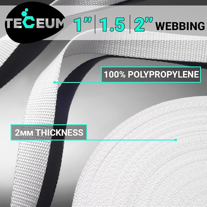 Webbing Strap, 3/4" to 2", 10-50 Yds, EDC gear, backpack repair and pet dog - Image 2