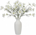 4 Pcs White 24" Tall Artificial Cosmos Flowers by LINSIEARTIFICIALFLOWERS