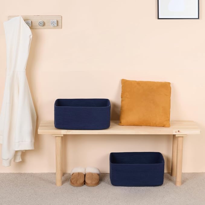 MiniArk Large Storage Baskets for Shelves, Baby Nursery, Toy Baskets Box - Image 6