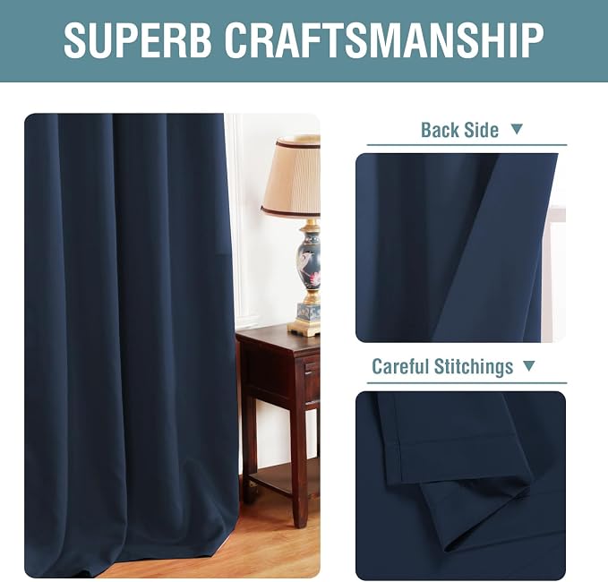 H.VERSAILTEX Blackout Curtain for Living Room Thermal Insulated Window - Image 3