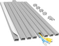 Yecaye Cord Covers for Wires on Wall, W0.95in H0.55in, Medium Cord Organizer by Yecaye