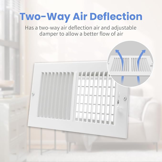 10 x 6 Inch Air Vent Covers for Wall or Ceiling - Image 4