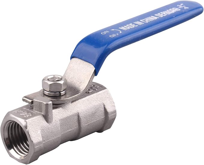 DERNORD Stainless Steel Ball Valve 1PC Type 0.25" NPT Standard Port by DERNORD