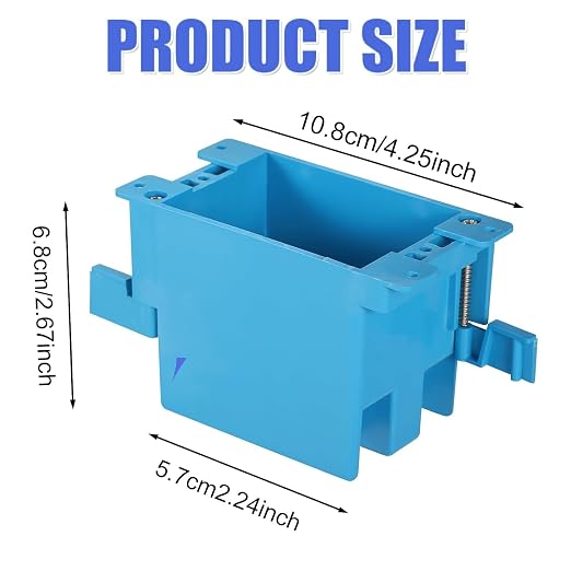 42 Pack 1-Gang Old Work Retrofit Electrical Box, 14 Cu. in. PVC Junction Box - Image 3