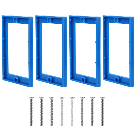 4pcs Electrical Box Extenders, 1/4" Receptacle Outlet Box Extenders Single Gang by Unknown