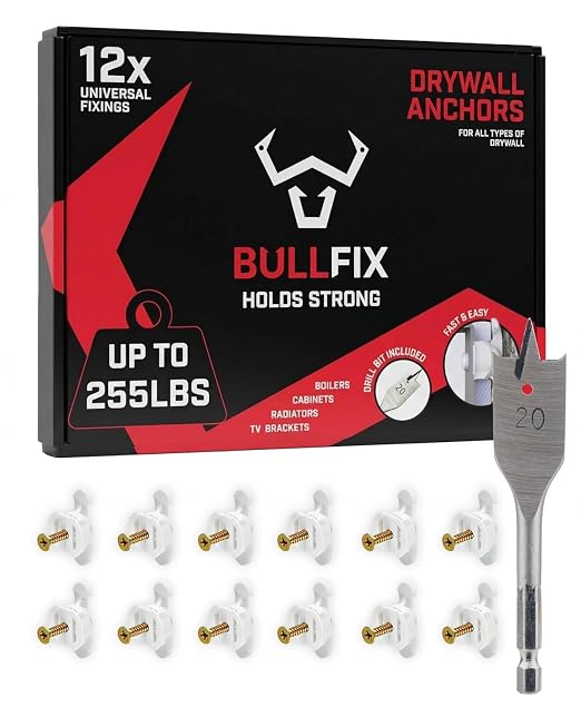 Universal Plasterboard Fixings Heavy Duty by BullfixHeavyDutyDrywallFix