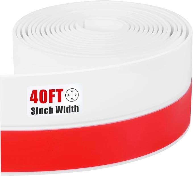 Draft Seal Tape for Doors and Windows 3 in x 40 Ft Silicone Weather Stripping by Kikerike