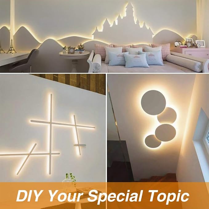 Warm LED Strip Lights, Onforu16.4ft Dimmable Strip Lighting, 3000K 5m 12v Tape - Image 6
