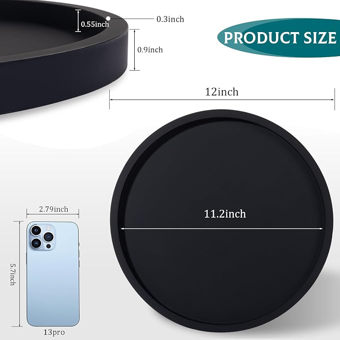 Silicone Bathroom Tray Coffee Table Decor Perfume Organizer, Waterproof - Image 6
