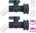 2 Pack PVC Rain Barrel 45°Elbow Spigot Kit, 3/4 Inch Rain Barrel Valve by Enoch%27s+Land