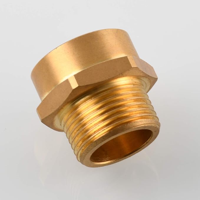 Brass Pipe Fittings Connector G 1/2 Female Thread to US 1/2 NPT Male Thread - Image 5