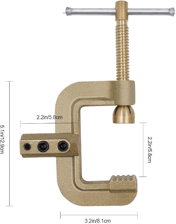 H HZXVOGEN 400A C-Style Welding Ground Clamp, Heavy Duty Solid Brass Earth Clamp - Image 4