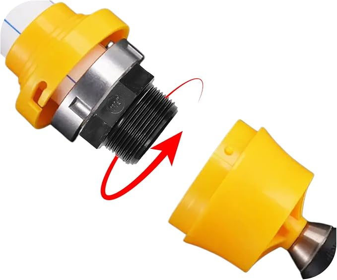 2PCS 1-1/2" PVC Hex Nipple Fitting, G1-1/2 X G1-1/2 Male Thread Coupling Adapter - Image 6