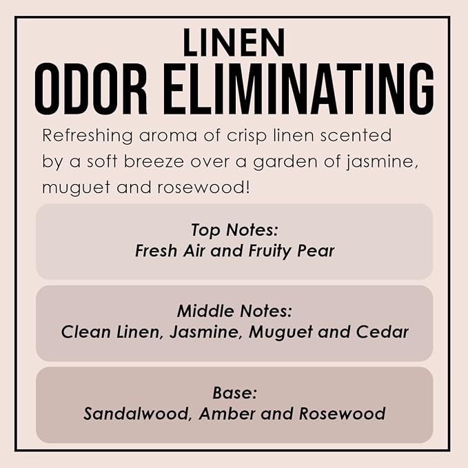 Fresh Linen Odor Eliminating Highly Fragranced Candle - Image 5
