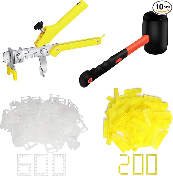 Storystore 1/16 Inch Tile Leveling System, 600 tile Spacers and 200 Wedges | by Storystore