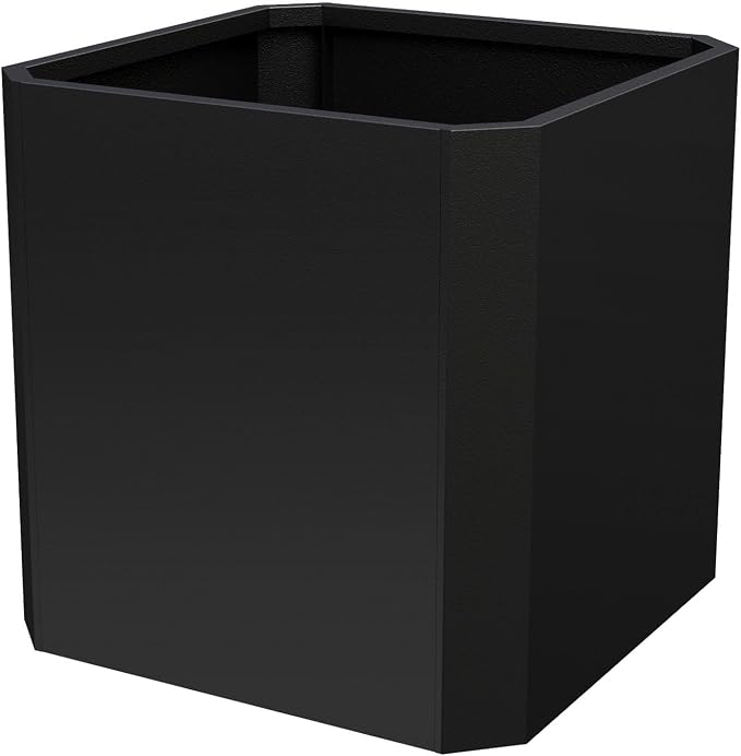 Metal Planter Box 20”L x 20"W x 20"H Large Square Steel Planter Box | Outdoor by GJWCVLOUTDOORLIFESELLER