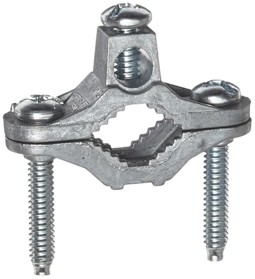 Zinc Die-Cast Ground Clamp, 1/2-1" Conduit Size, 2-10 Ground Wire Range by Global+Electrical+Supply
