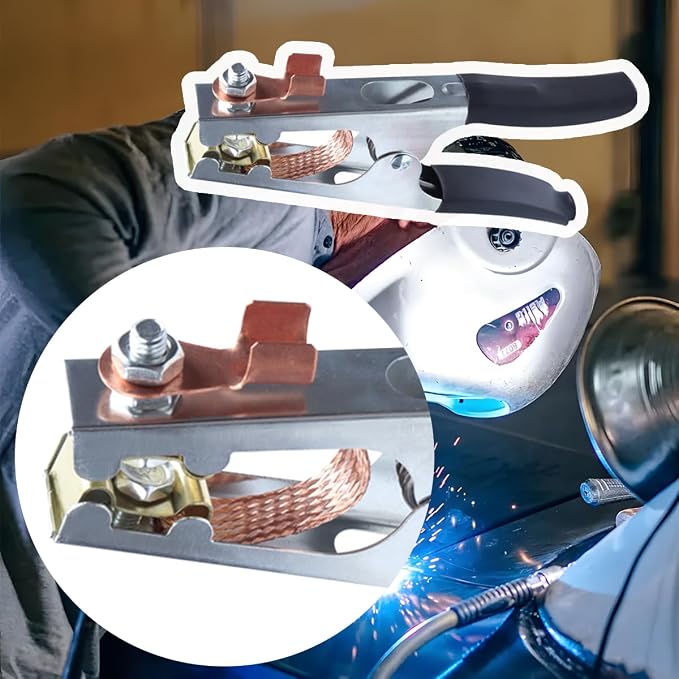 BELOMI Car Welding Ground Clamp, 500A Electroplated Vehicle Welding Earth Clip - Image 5