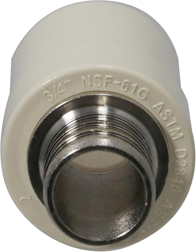 10 Pack XFITTING CPVC to Pex Adapter 3/4 in Pex x 3/4 in CPVC Coupling - Image 4