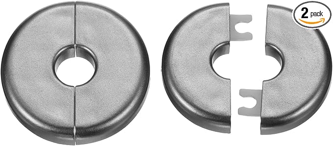 HARFINGTON 2pcs Wall Split Flange 11mm/0.4" Self-Adhesive Plumbing Cover Plates by HARFINGTON