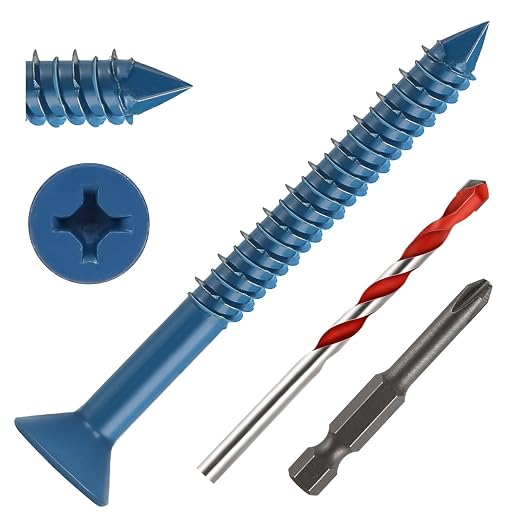 1/4" x 2-3/4" Concrete Screws, Brick or Stucco by Unknown