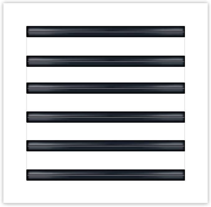 BUILDMART - 12x12 Modern AC Vent Cover - Decorative White Aluminum Air Vent - by TexasBuildmart