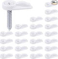 Blulu 24 Pack Flush Cabinet Glass Retainer Clips Window Screen Clip by Blulu