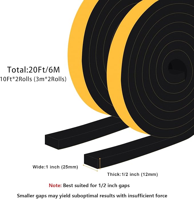 Thick Foam Door Gap Filler, Draft Stopper - Image 6