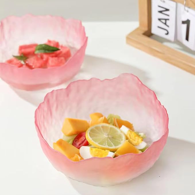 Glass Bowl for Salad Candy Fruit Serving Decorative Bowl Dish, Snack Dessert - Image 3
