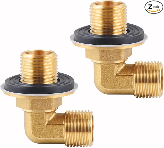 Wall Mount Commercial Faucet Installation kit, Brass 90 dergee backsplash Mount by hgzaccompany