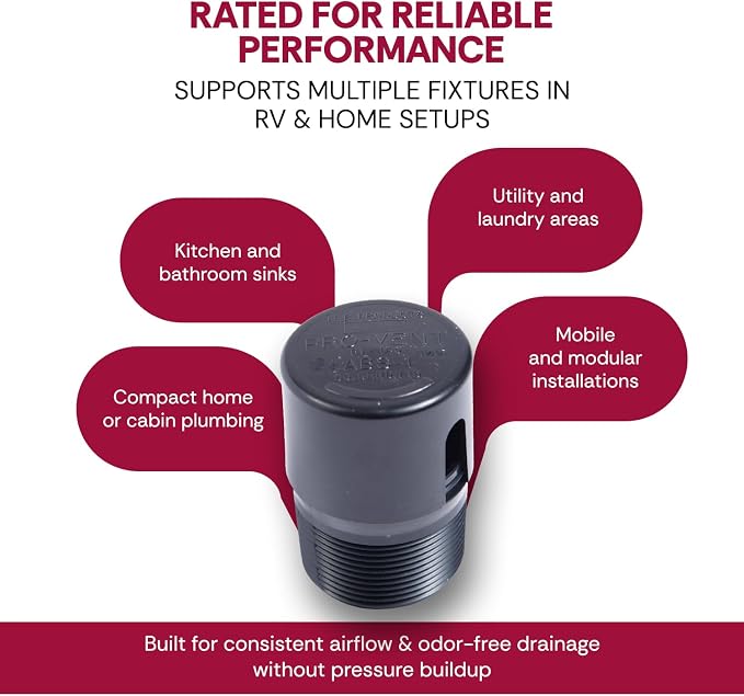 The 1-1/2" Male Threaded ProVent Venting Solution Air Admittance Valve AAV - Image 5