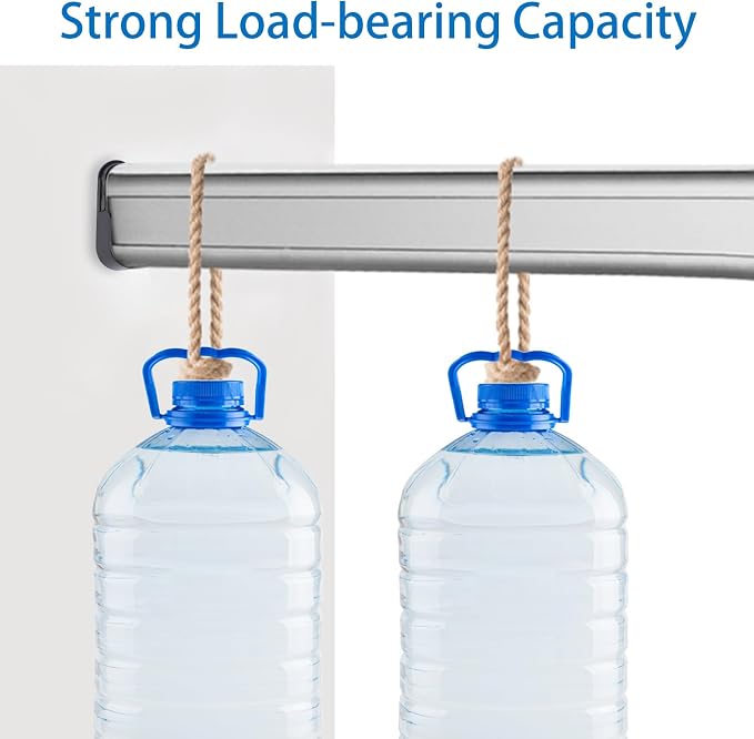 INCREWAY 24 Pcs Zinc Alloy Oval Closet Rod Supports Wall Mounted Wardrobe Pipe - Image 4