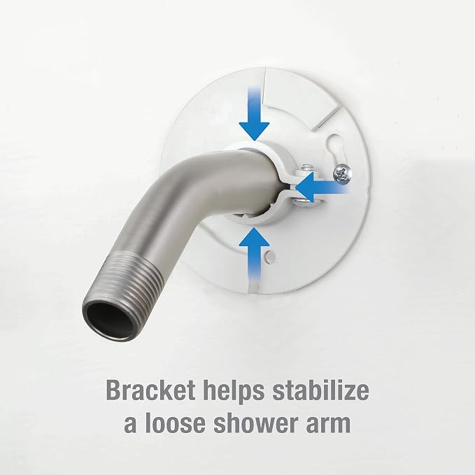 Danco 12006 Shower Arm Stabilizer Bracket and Flange Cover, 3.1 Inch, Brushed - Image 3