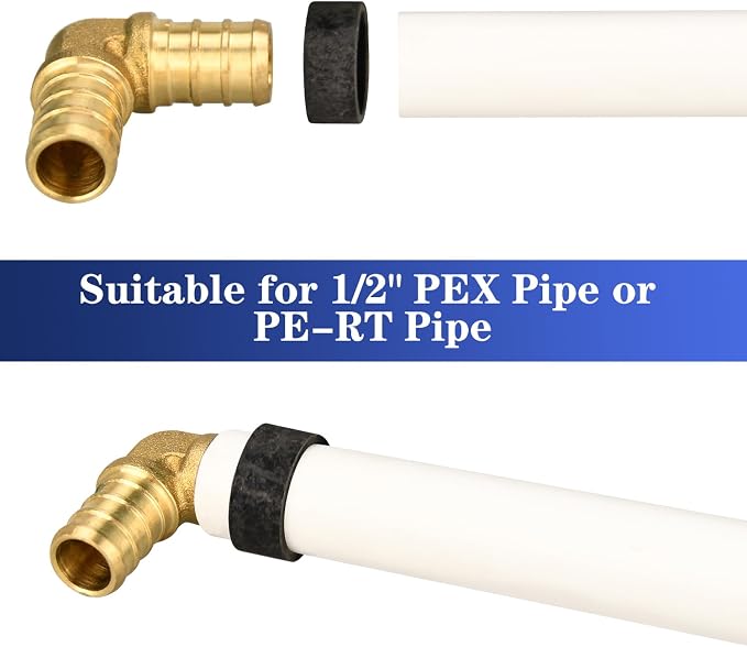 25 Pack 1/2" PEX Copper Crimp Rings | - Image 3