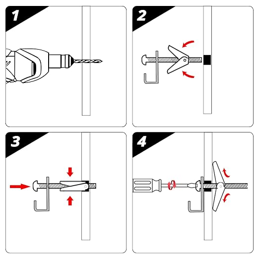 HASWARE Toggle Bolt Zinc Plated Steel and Wing Nut - Image 4
