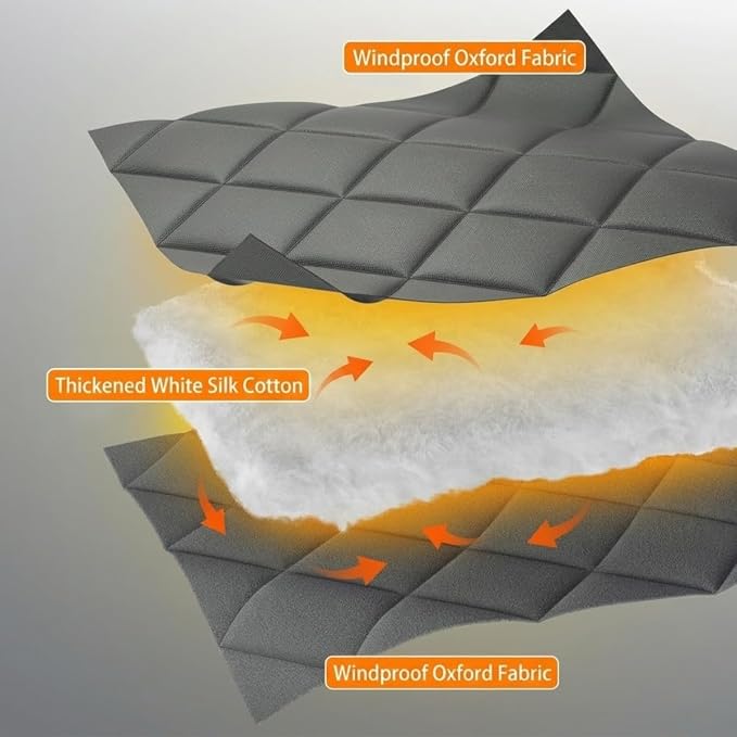 Winter Insulated Window Cover-Oxford Thermal Insulated Home Window Blanket | 3 - Image 6