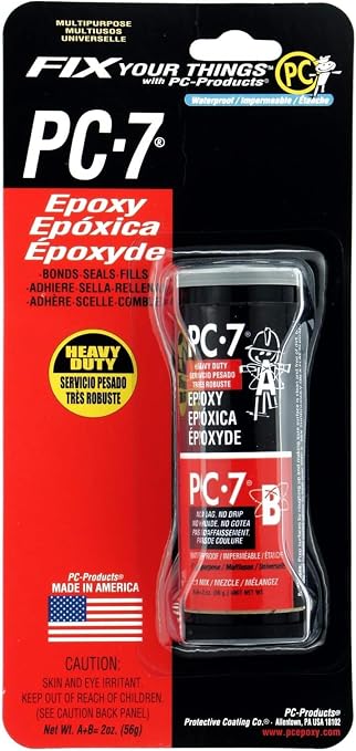 PC Products PC-7 Epoxy Adhesive Paste, Two-Part Heavy Duty, 2oz in Two Jars by ProtectiveCoatingCo