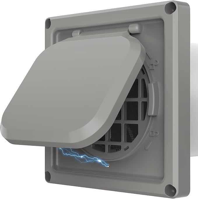 Dryer Vent Cover Outside 4 inch, Magnetic Door Design, Durable Airflow Vent by Unknown