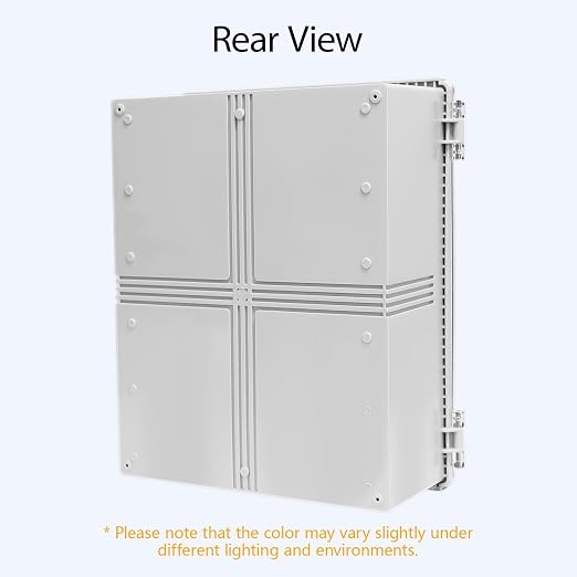 Electrical Box, IP67 Waterproof Hinged Clear Cover Stainless Steel Latch - Image 6