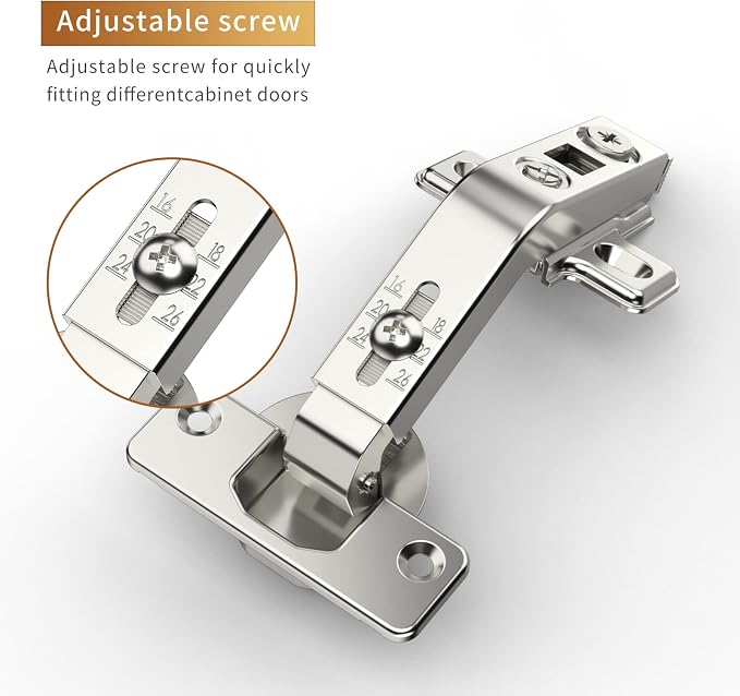 Furniware 2 Pack 1 Pair 135 Degree Lazy Susan Hinges Full Overlay Concealed - Image 3