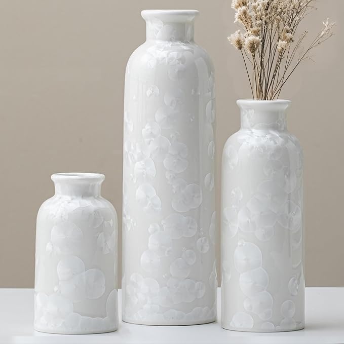 Modern Ceramic Vase Set of 3, Decorative Bottles by TINCTOTNICVase