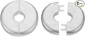 HARFINGTON 2pcs Wall Split Flange 10mm/0.39" Self-Adhesive Plumbing Cover by HARFINGTON