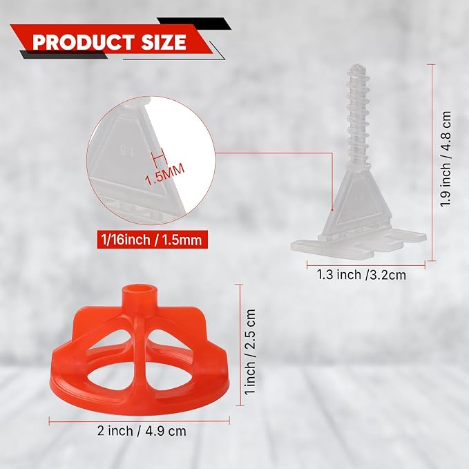 Tile Leveling System 1/16", Effortless DIY Install, Precision Gap Control - Image 2