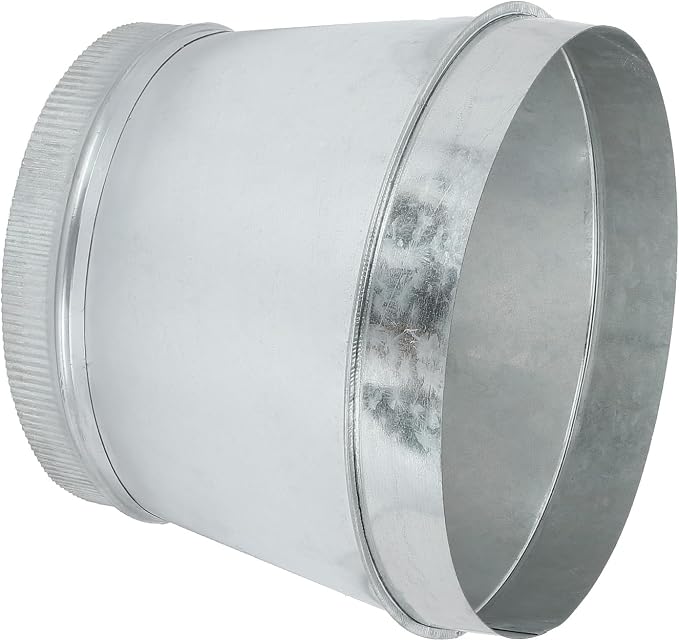 PATIKIL 12 Inch to 10 Inch Duct Reducer, Galvanized Steel Round Air Duct by PATIKIL