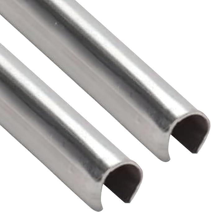 Hardware Sliding Patio Door Track Cover, ⁷⁄₃₂" W × ⁹⁄₃₂" H Stainless Steel - Image 9