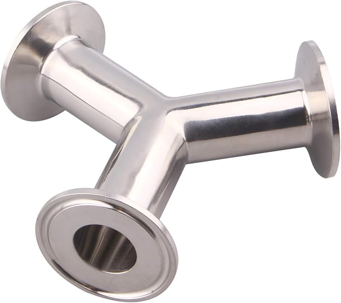 DERNORD Tri Clamp Wye Clamp End True Y Type Cross Tee Tube Stainless Steel 304 - Image 4